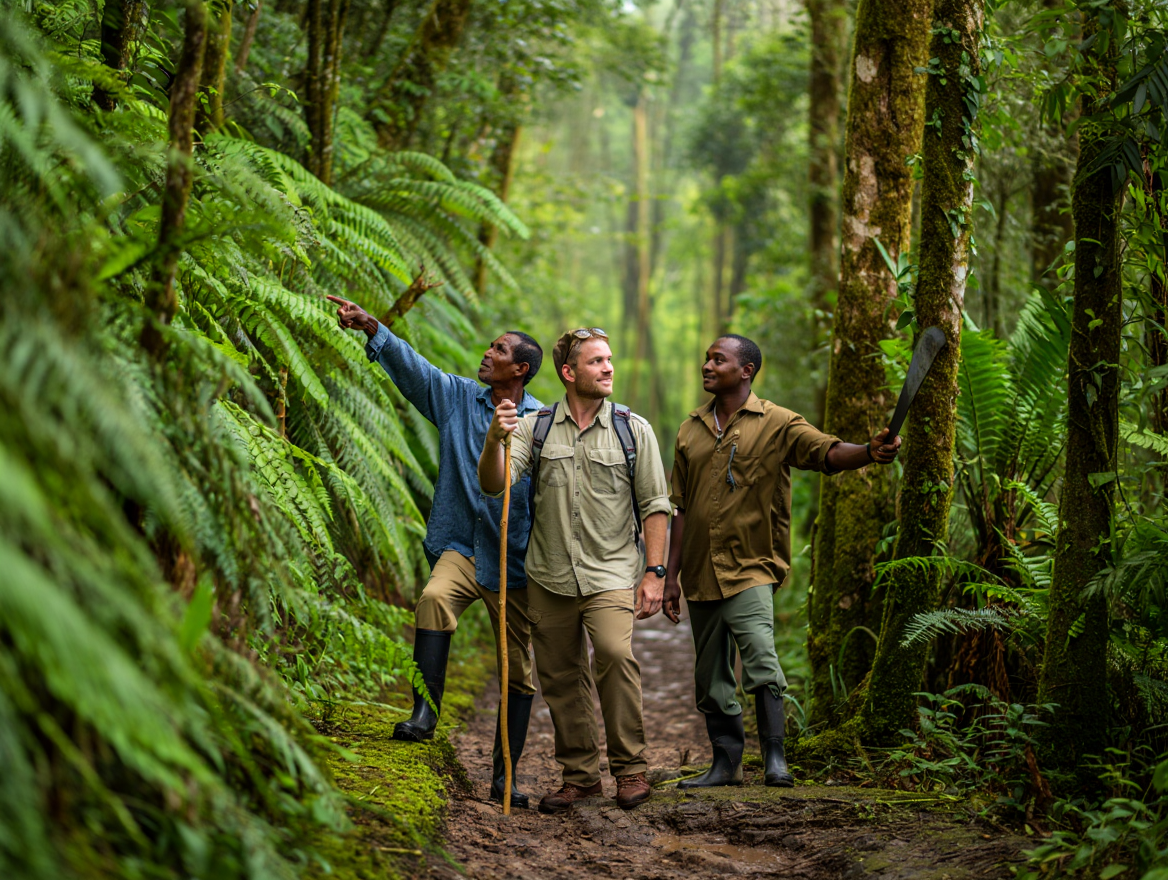 trek en pleine forêt tropicale madagascar