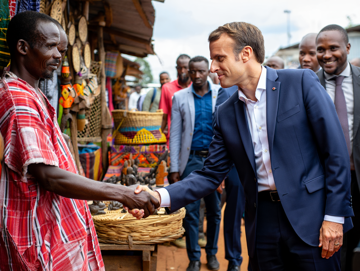 visite macron à madagascar